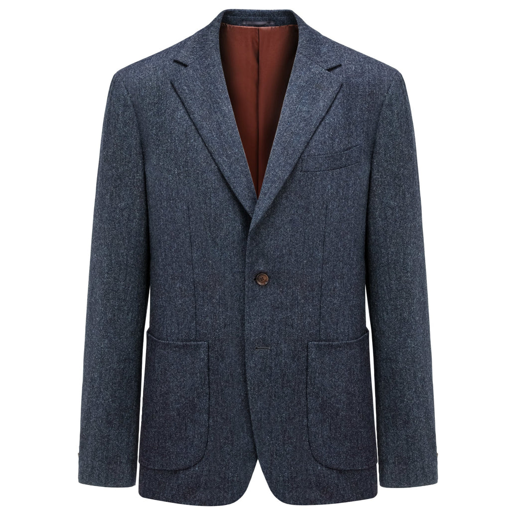 LAMBSWOOL PLAIN WEAVE BLAZER by A.MOON