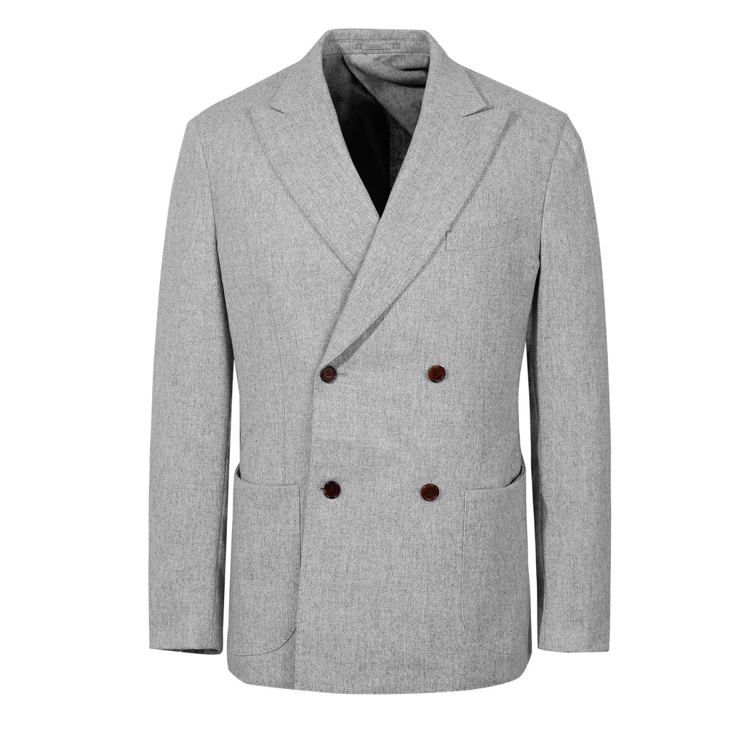 DOUBLE BREASTED FLANNEL BLAZER by VBC