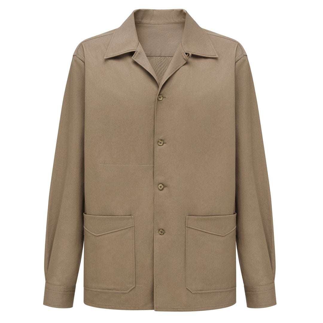 TWILL COTTON WORKER OVERSHIRT by B. MOSS