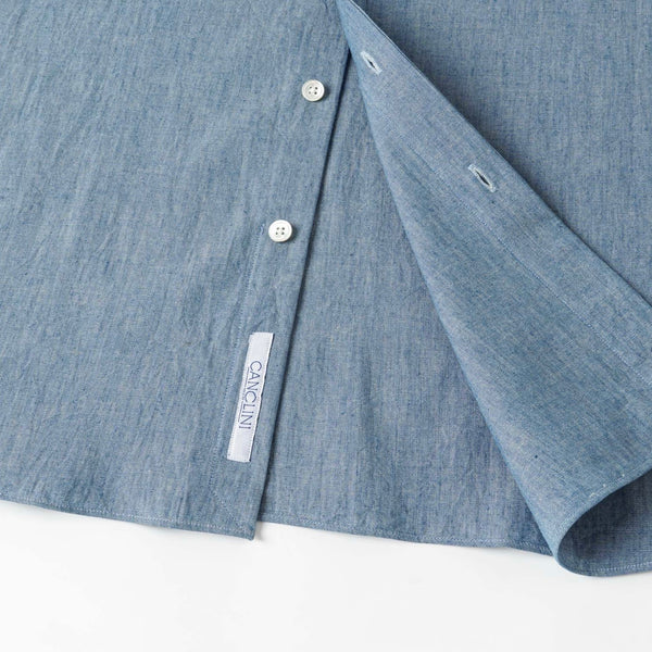 CHAMBRAY COTTON SHIRT by CANCLINI (IT) - Germain-Tailors