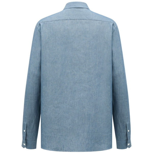 CHAMBRAY COTTON SHIRT by CANCLINI (IT) - Germain-Tailors