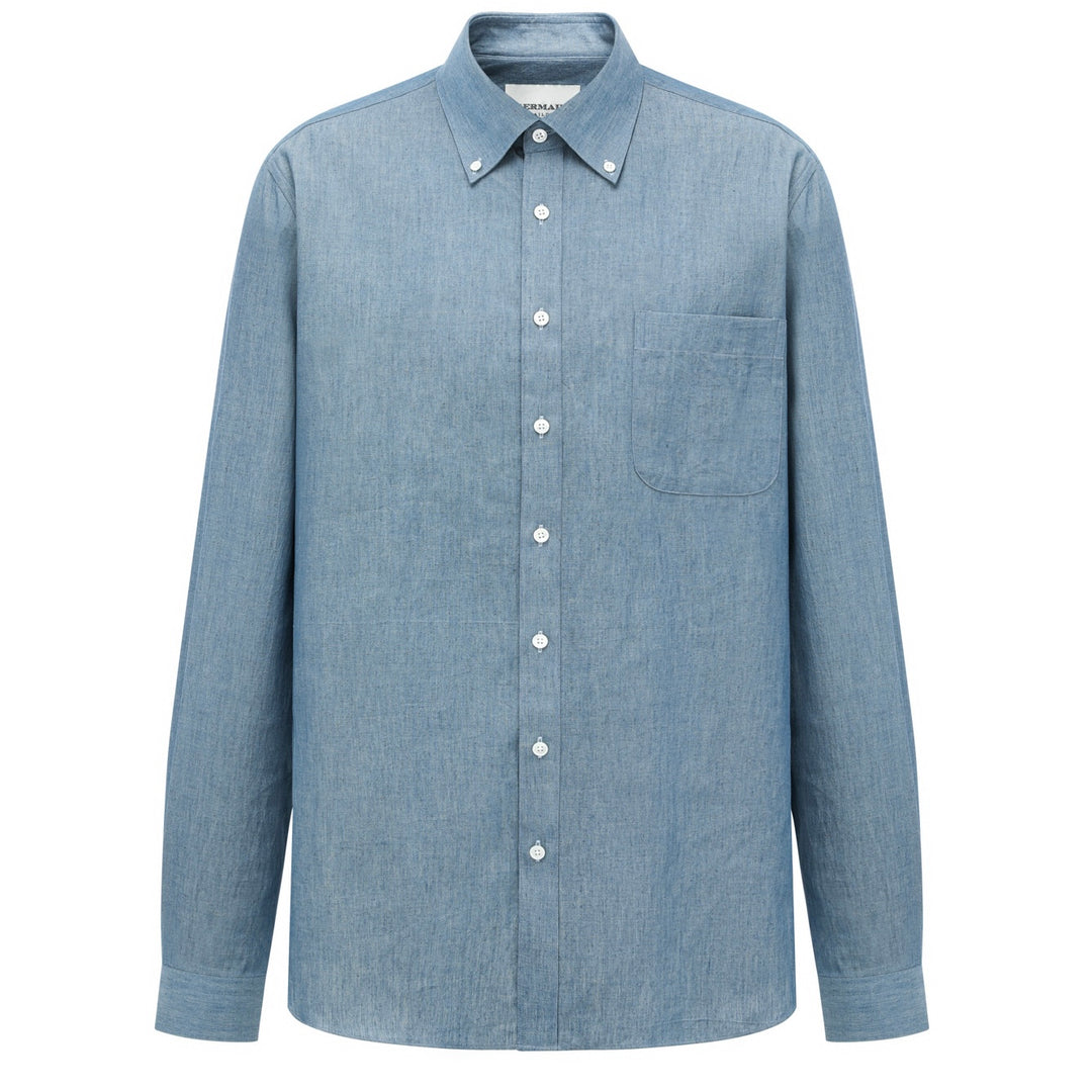 CHAMBRAY COTTON SHIRT by CANCLINI (IT)