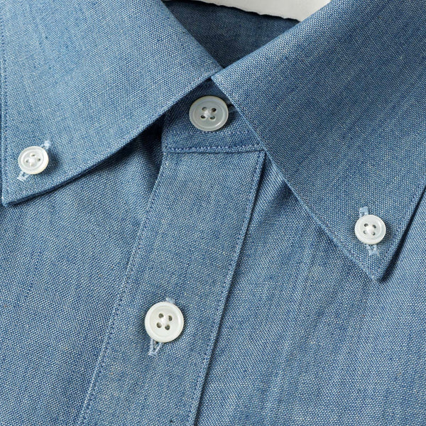 CHAMBRAY COTTON SHIRT by CANCLINI (IT) - Germain-Tailors