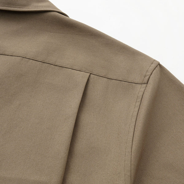 TWILL COTTON WORKER OVERSHIRT by B. MOSS - Germain-Tailors