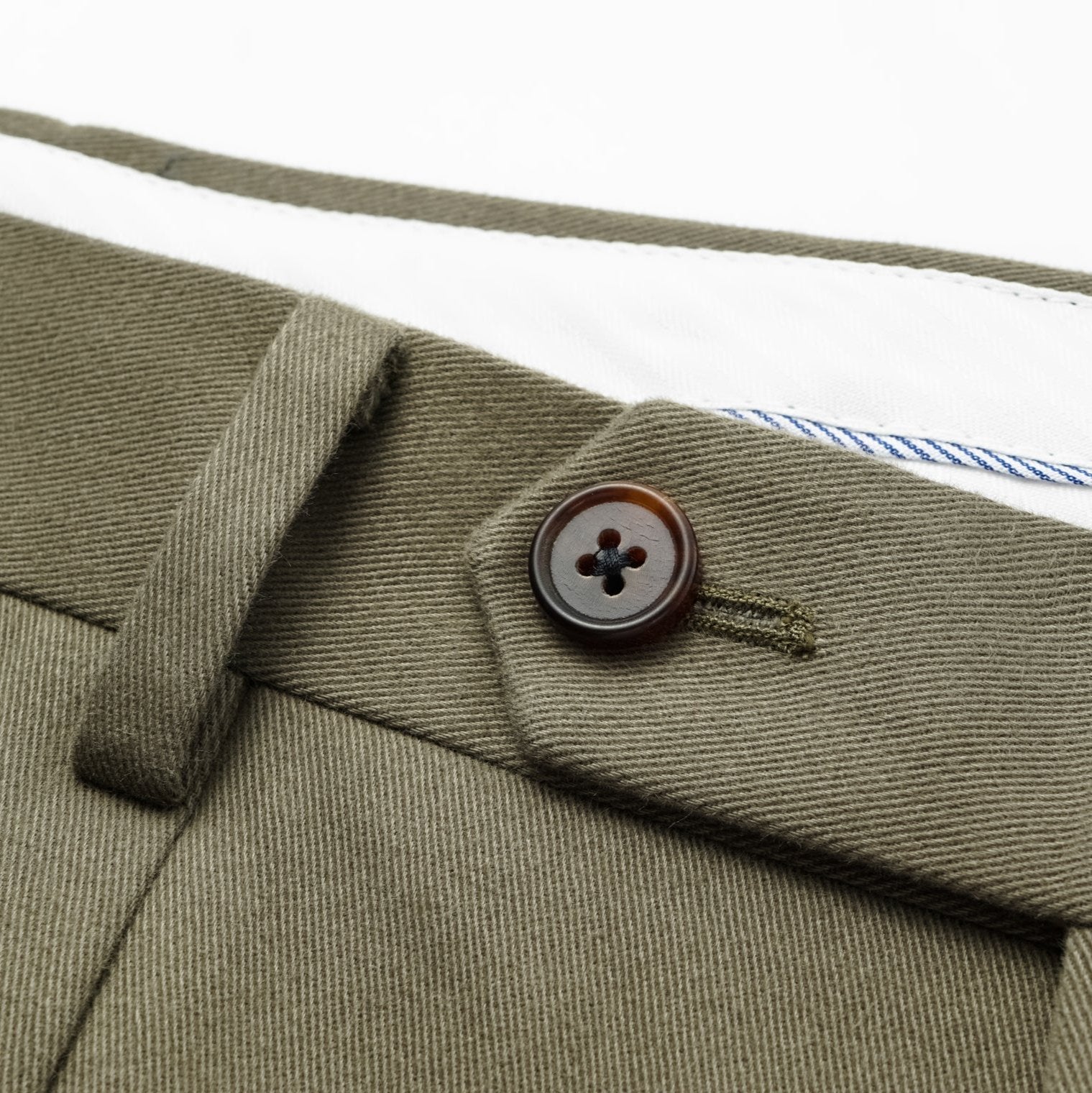 Men Sanded Twill Cotton Trousers by B.Moss | Germain