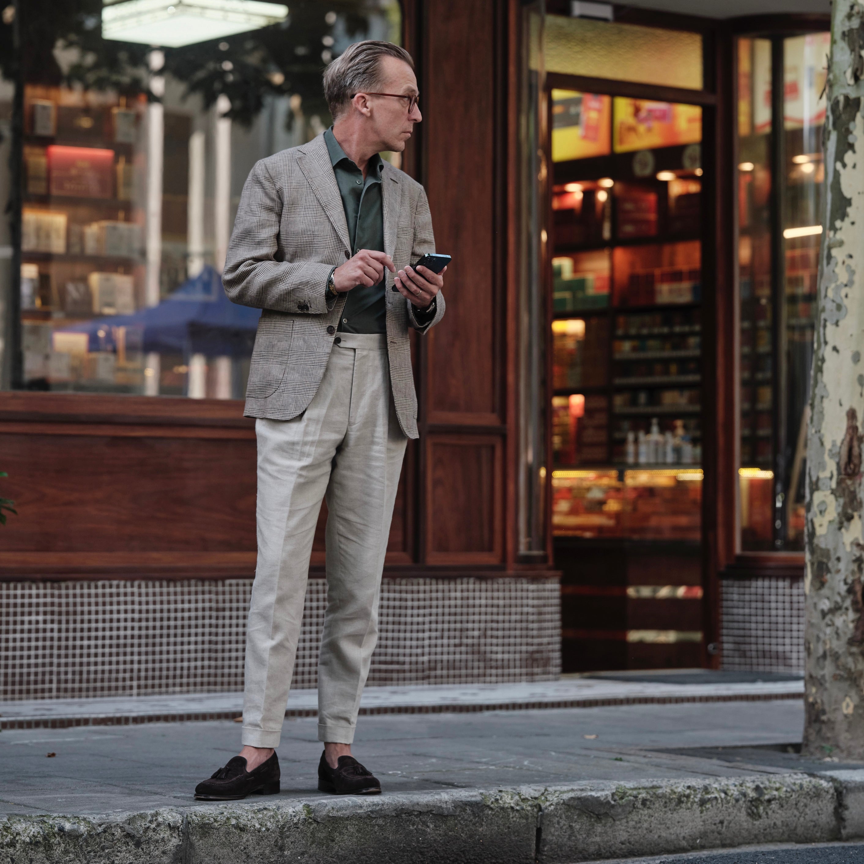 Milltown Linen Trousers | Trousers | Germain Tailors