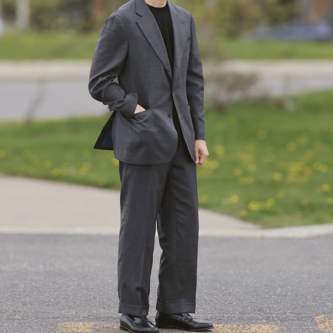 SUPER 130's MERINO WOOL TROUSERS by LORO PIANA