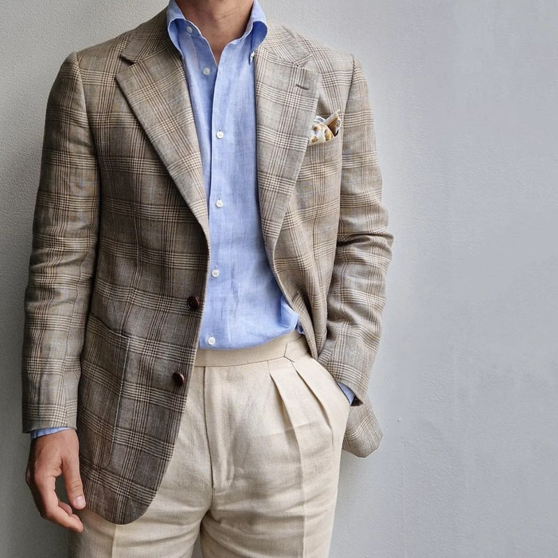 WOOL & LINEN BLAZER by A.MOON