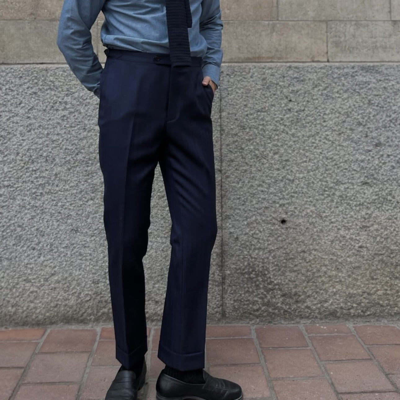 Merino Wool All Season Suit Trousers | Trousers | Germain Tailors display picture 1