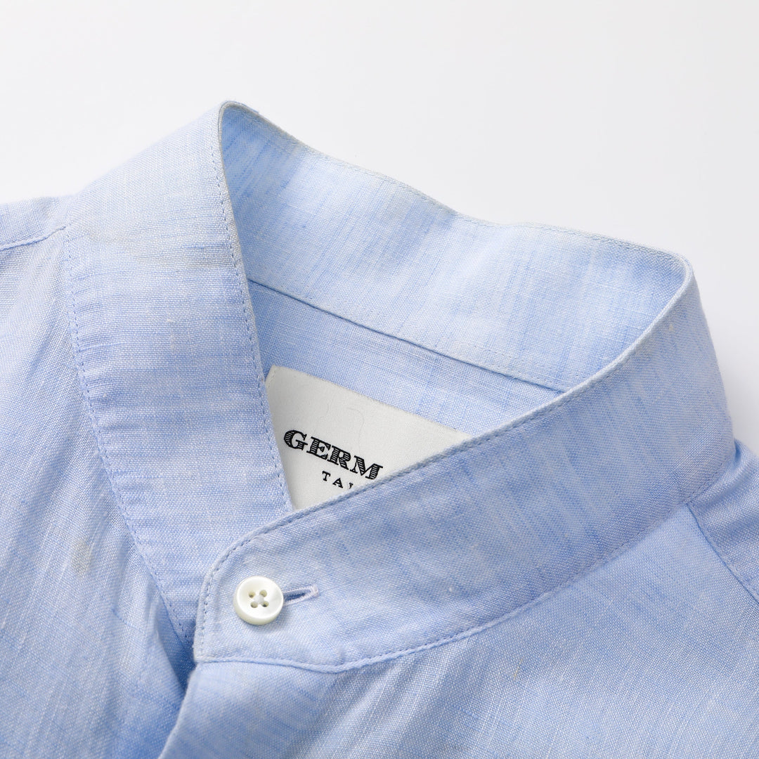 YARN DYED LINEN MAO SHIRT by B. McNUTT