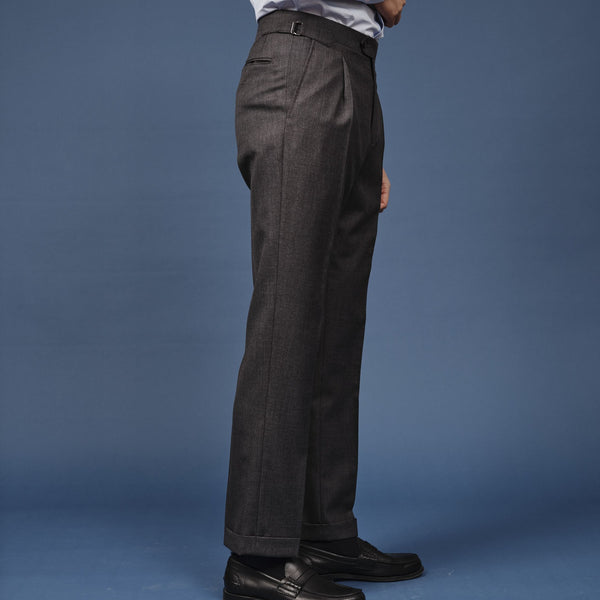 NEW FINE WORSTED WOOL TROUSERS by DUGDALE