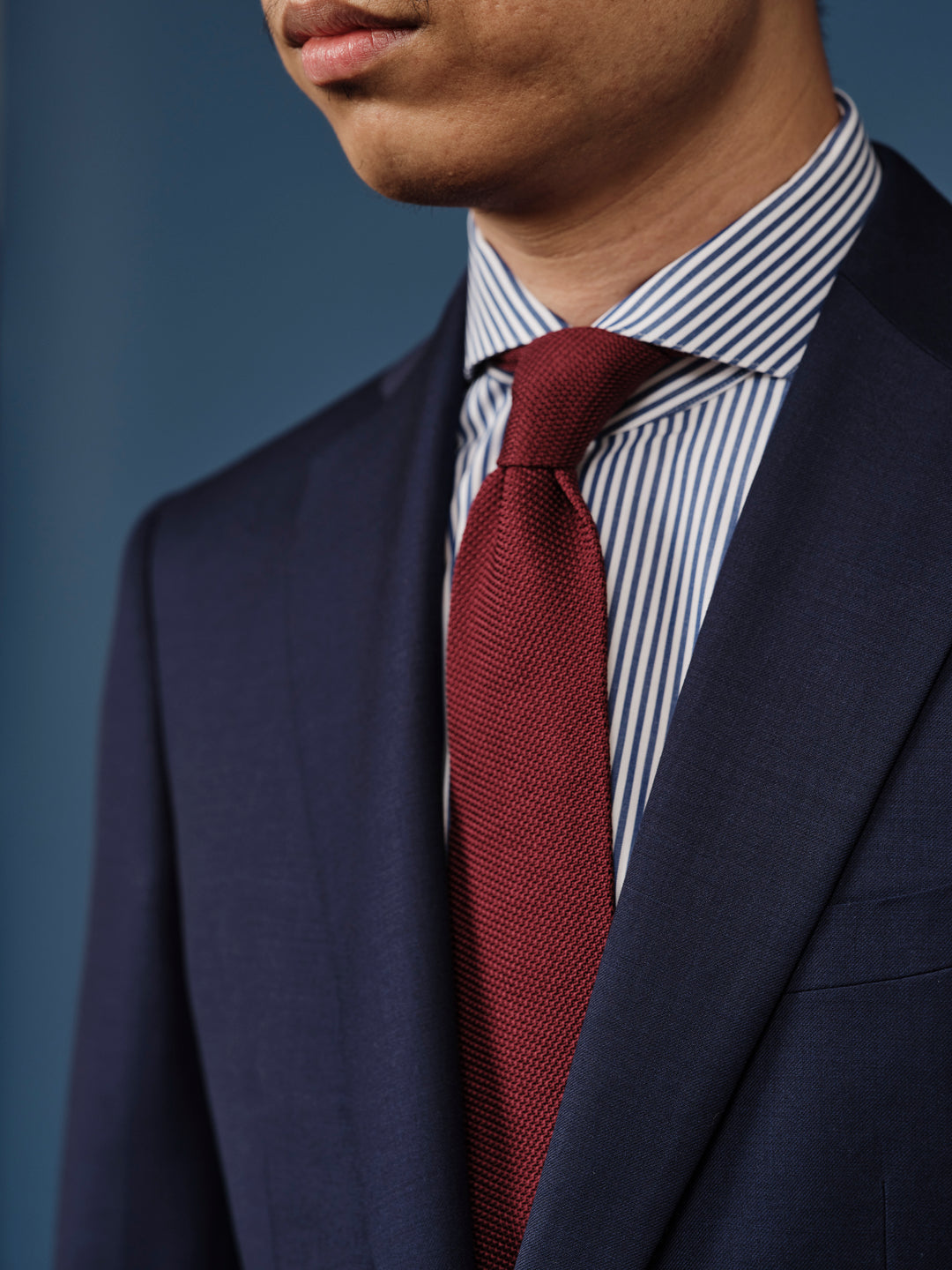 RED GRENADINE SILK TIE