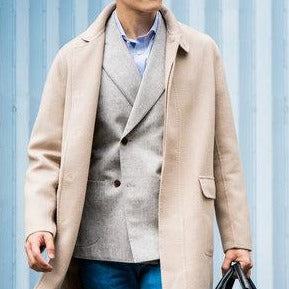 DOUBLE BREASTED FLANNEL BLAZER by VBC
