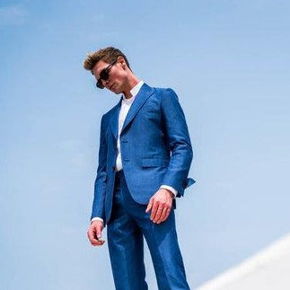 WOOL LINEN BLAZER by K.KNOLL