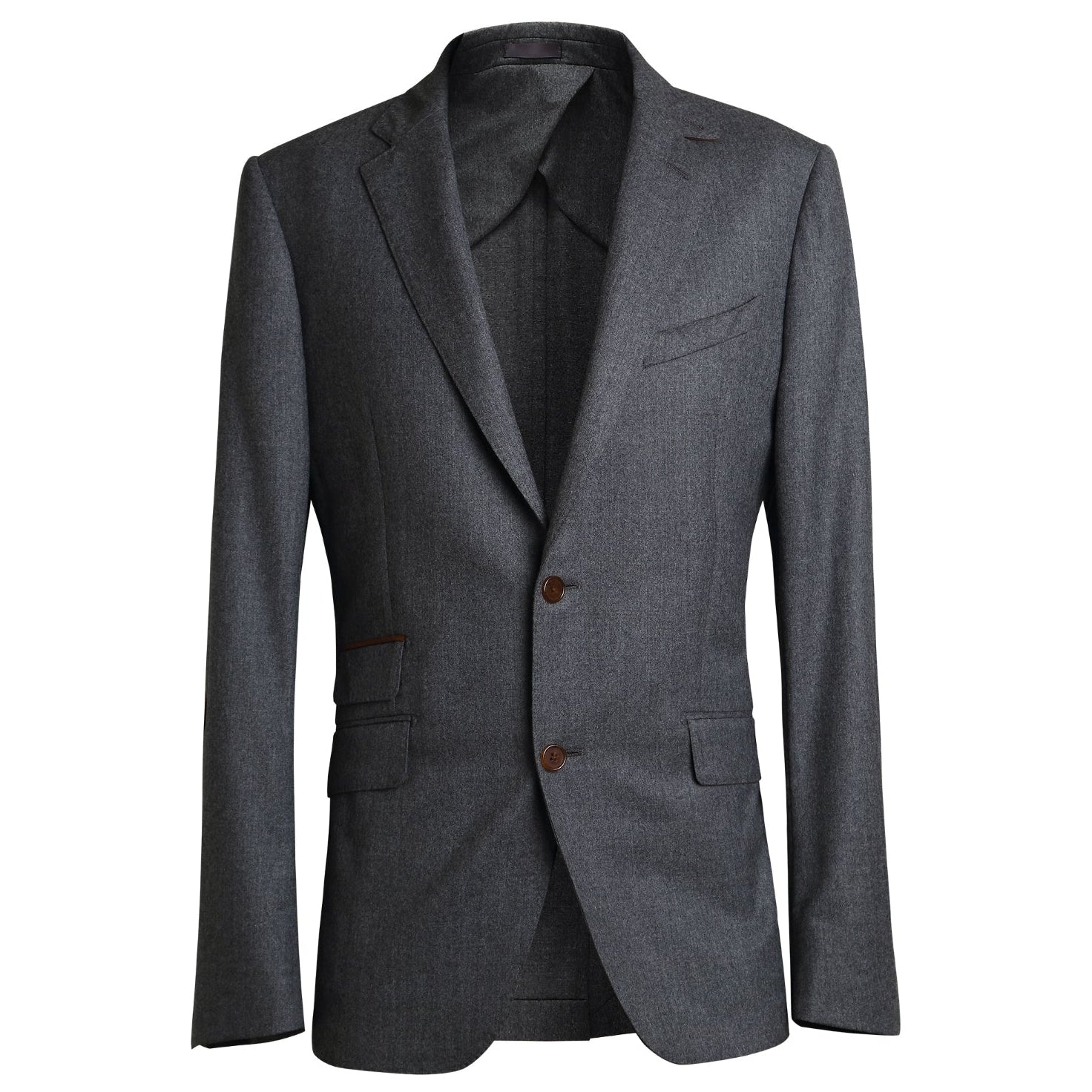 ベスト・ジレ   SS25 MELANGE FLANNEL BLAZER (K20K208080 P68) COTTON LINEN SULFIDED OZONE JACKET WITH 4POCKETS AND DOUBLE