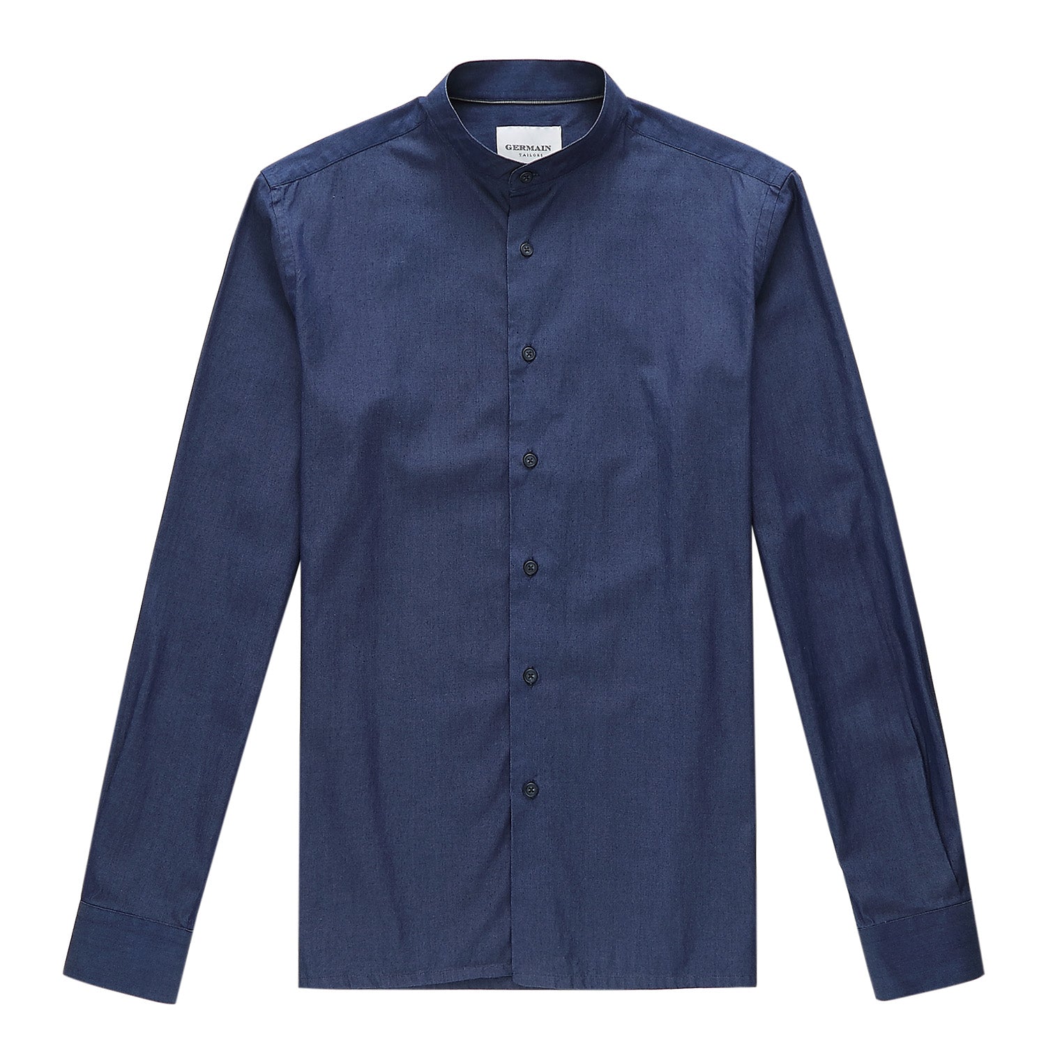 本物 | Shirt Denim Collar Mandarin Shirts Tailors Germain | トップス