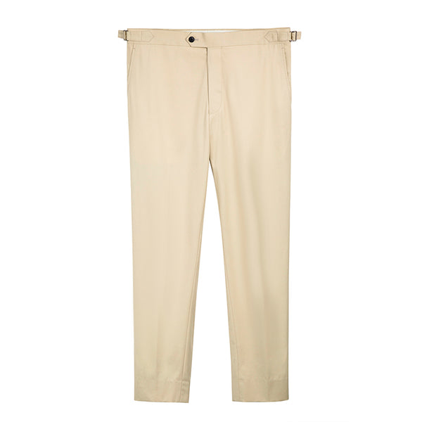 LIGHT STRETCH CHINO TROUSERS by B. MOSS