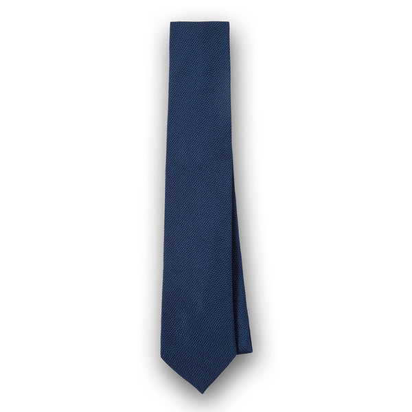 BLUE GRENADINE SILK TIE