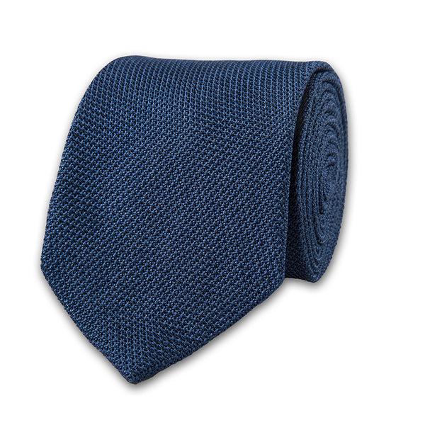 BLUE GRENADINE SILK TIE