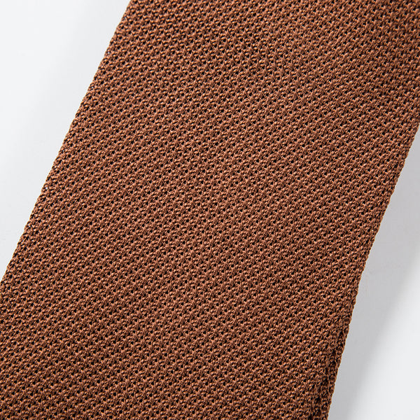 RUST GRENADINE SILK TIE