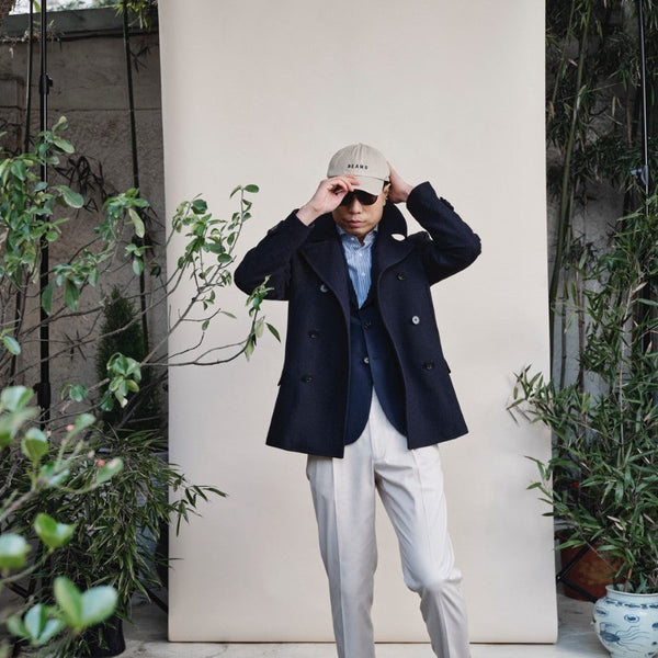 WOOL PEACOAT by A.MOON