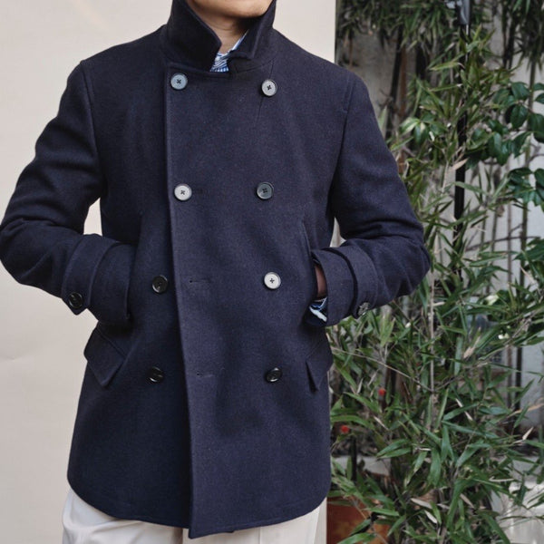 WOOL PEACOAT by A.MOON