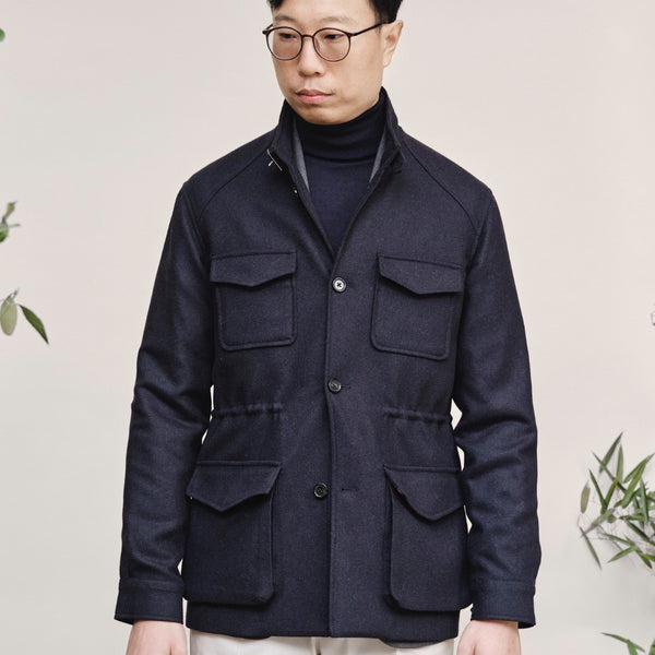 LAMBSWOOL FIELD JACKET by A.MOON